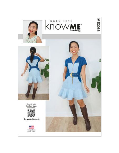 Patron KnowMe 2066.H5 - Robe rétro avec volant