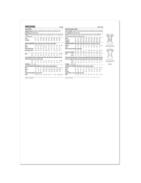 Patron KnowMe 2066.H5 - Robe rétro avec volant