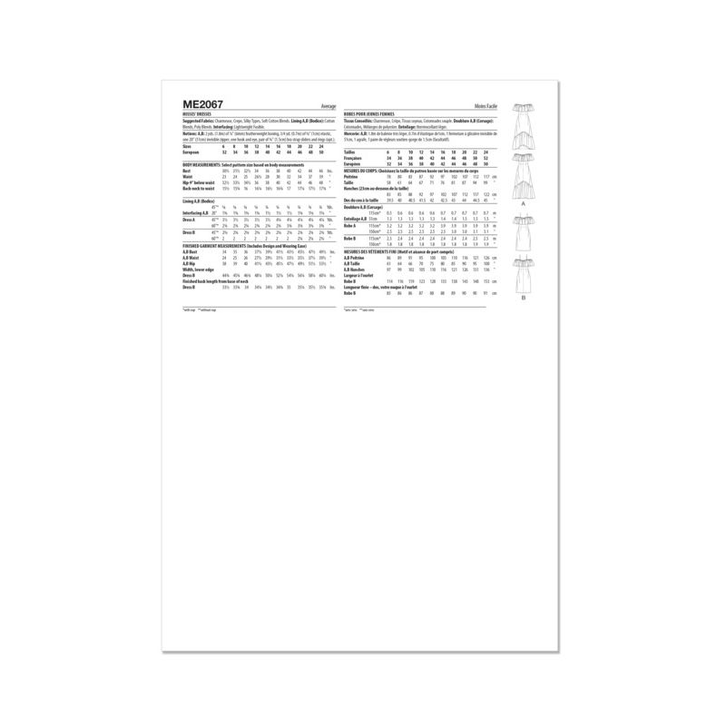 Patron KnowMe 2067.H5 - Robe à volant épaules dénudées