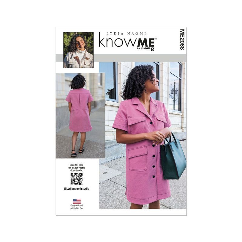 Patron KnowMe 2068.K5 - Robe chemise cargo