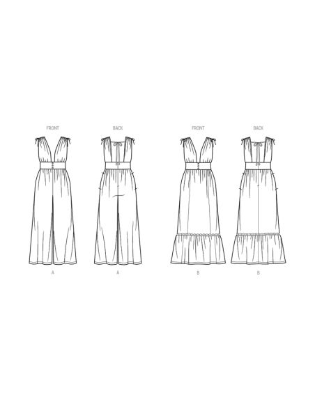 Patron KnowMe 2072.M1 - Combinaison et robe