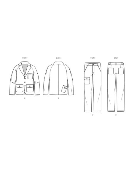 Patron KnowMe 2075.AA - Veste et pantalons