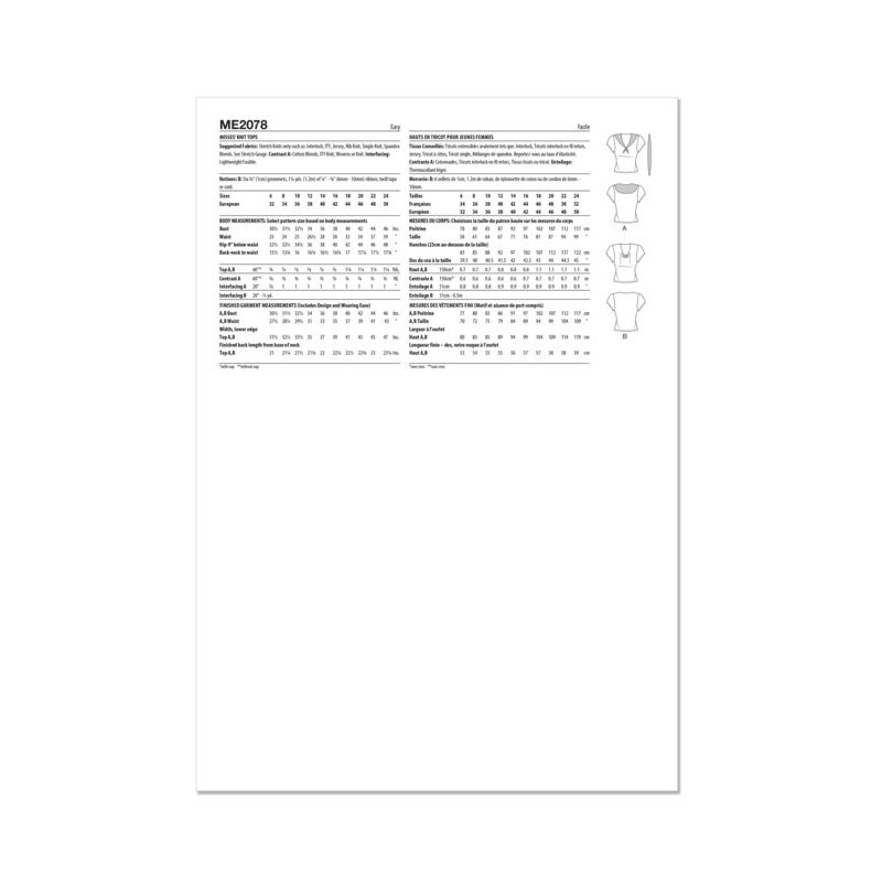 Patron KnowMe 2078.H5 - Hauts