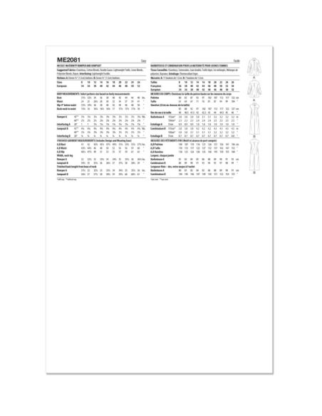 Patron KnowMe 2081.K5 - Combinaison et romper de maternité