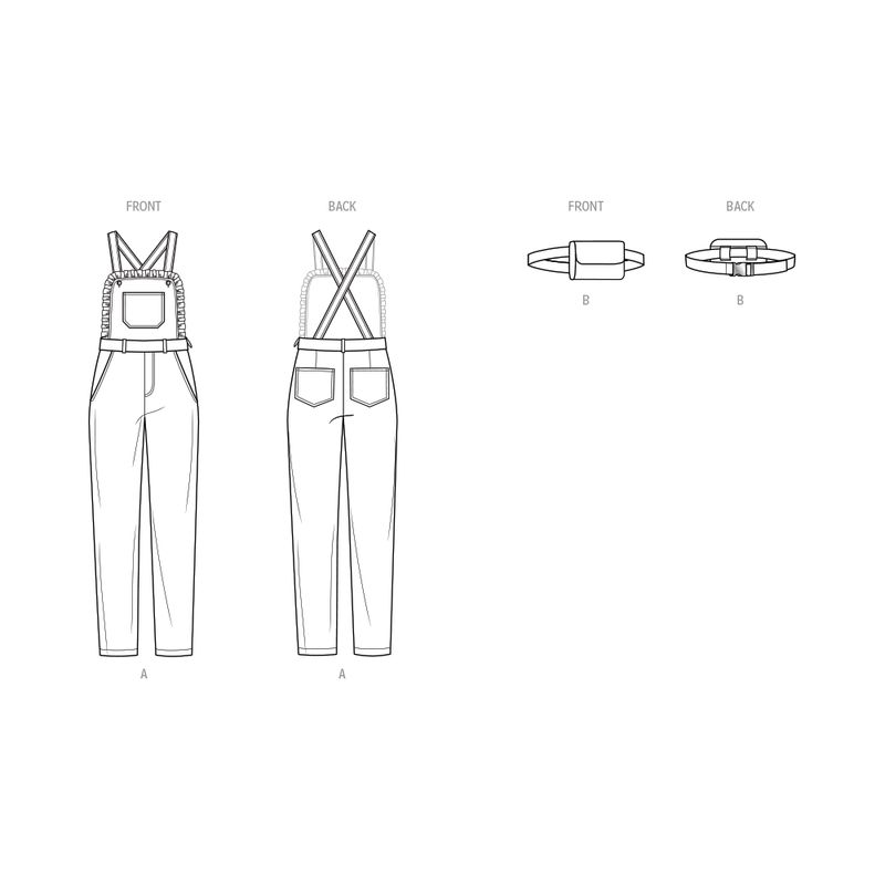 Patron KnowMe 2083.M1 - Salopette et sac ceinture