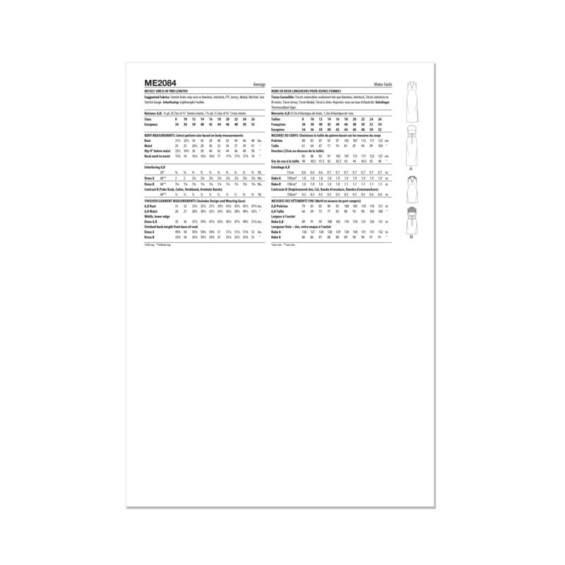 Patron KnowMe 2084.K5 - Robe dos nu