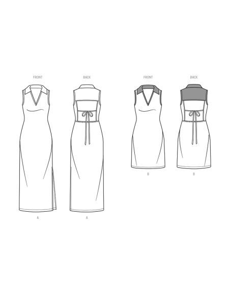Patron KnowMe 2084.K5 - Robe dos nu