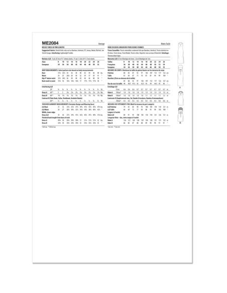 Patron KnowMe 2084.K5 - Robe dos nu