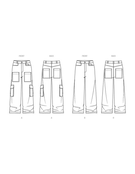 Patron KnowMe 2087.AA - Jeans pour hommes