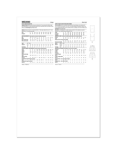 Patron KnowMe 2090.H5 - Haut en maille et shorts