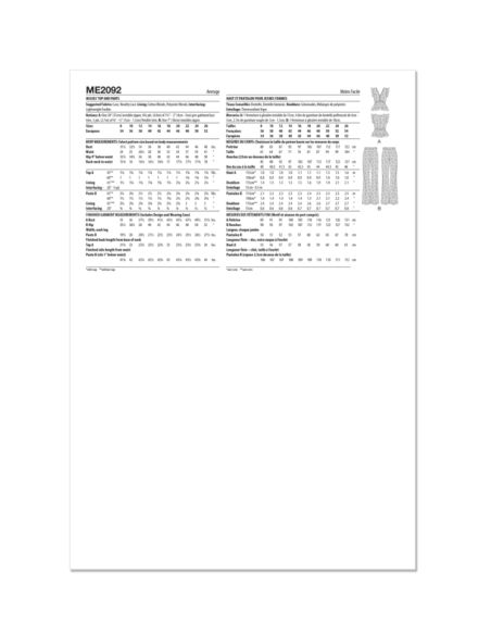 Patron KnowMe 2092.K5 - Top et pantalon