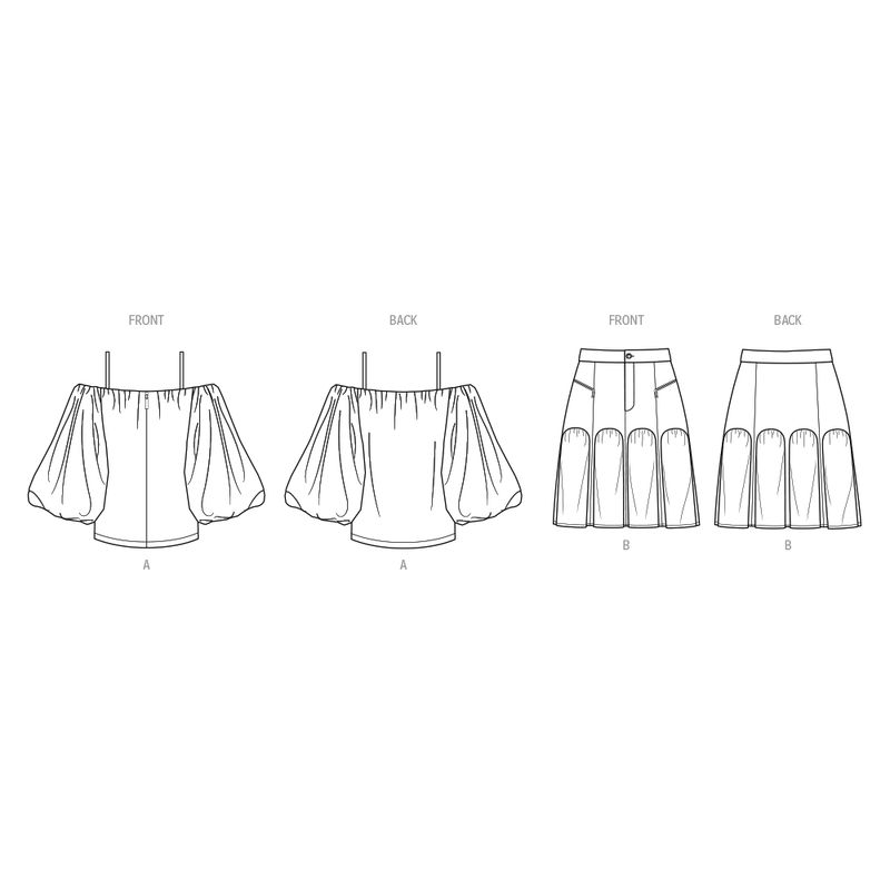 Patron KnowMe 2093.AA - Top et jupe