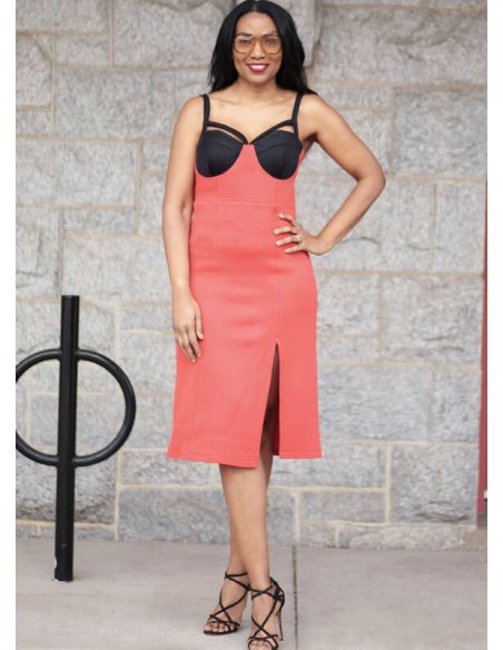 Patron KnowMe 2094.K5 - Robe élégante avec fente haute