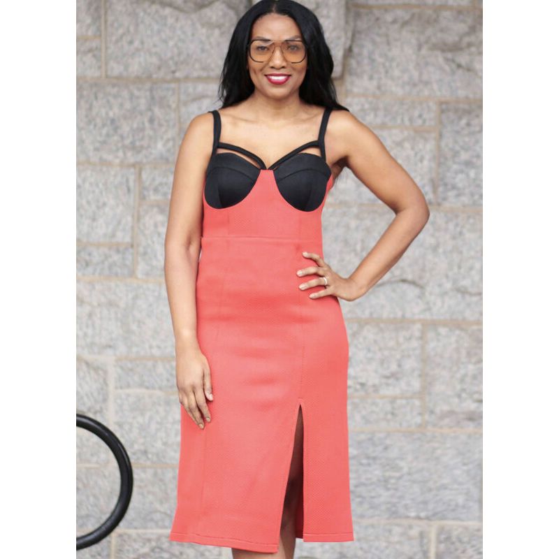 Patron KnowMe 2094.K5 - Robe élégante avec fente haute