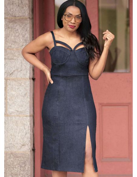 Patron KnowMe 2094.K5 - Robe élégante avec fente haute