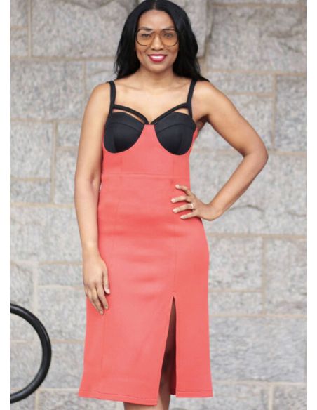 Patron KnowMe 2094.K5 - Robe élégante avec fente haute