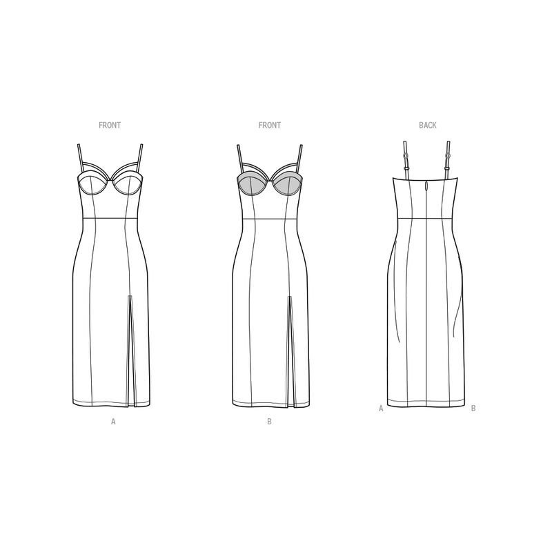 Patron KnowMe 2094.K5 - Robe élégante avec fente haute