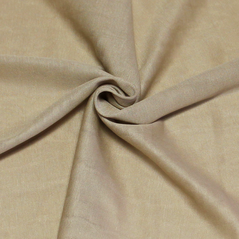 Jersey tubulaire 100% viscose fin - Beige