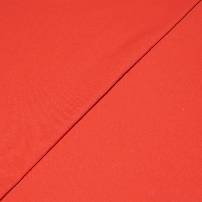 Molleton non gratté (French Terry) - Corail rose