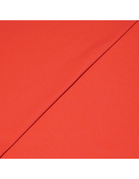 Molleton non gratté (French Terry) - Corail rose