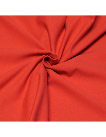 Molleton non gratté (French Terry) - Corail rose