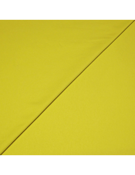 Molleton non gratté (French Terry) - Jaune vif