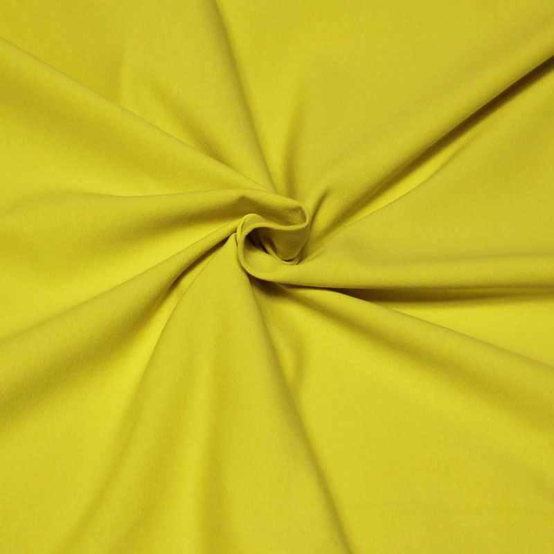 Molleton non gratté (French Terry) - Jaune vif