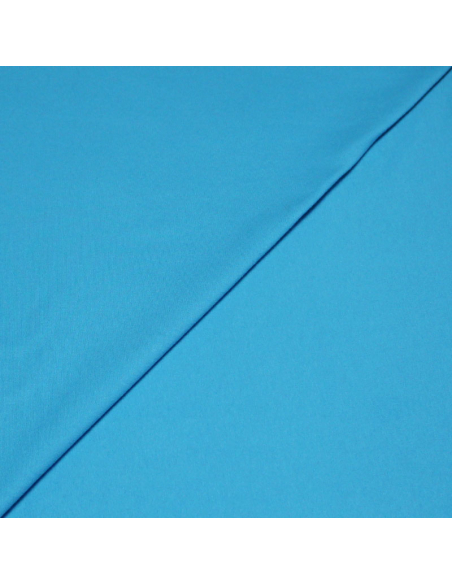 Molleton non gratté (French Terry) - Bleu lagon