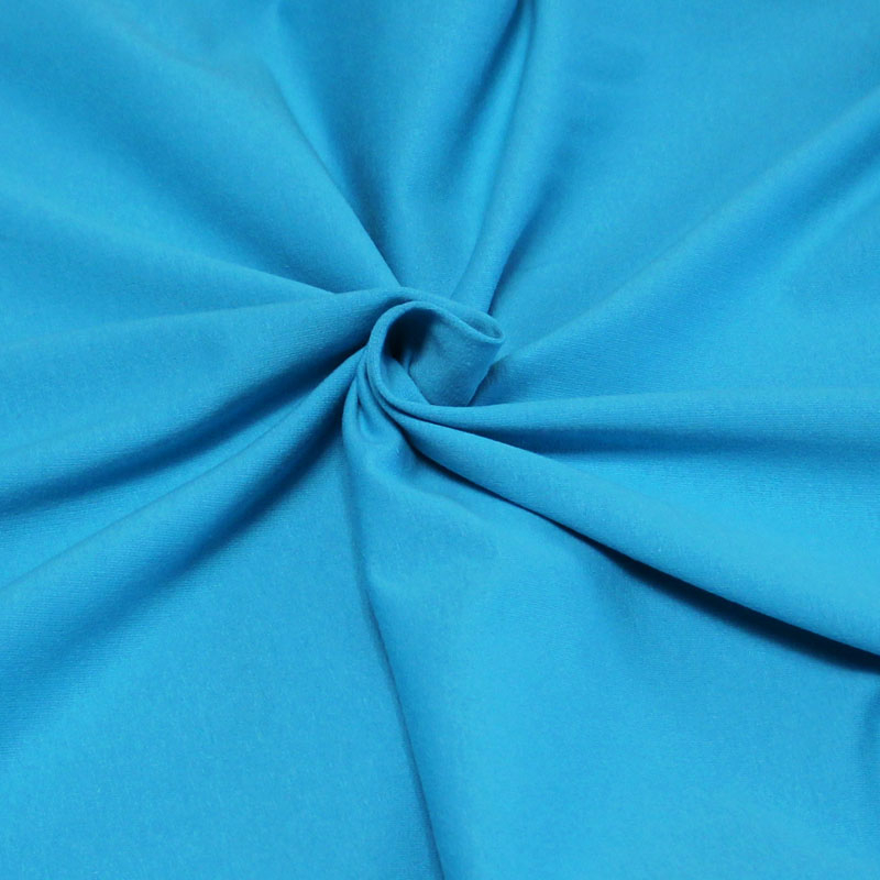 Molleton non gratté (French Terry) - Bleu lagon