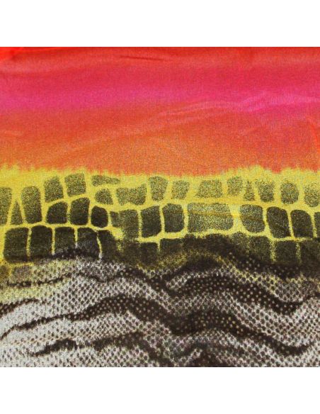 Paréo - Reptile fuchsia