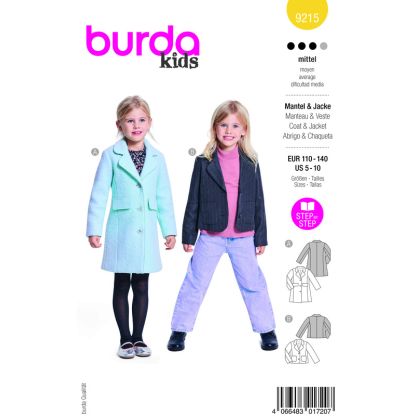 Patron Burda 9215 - Ensemble pour enfants