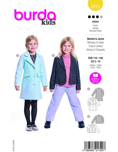 Patron Burda 9215 - Ensemble pour enfants