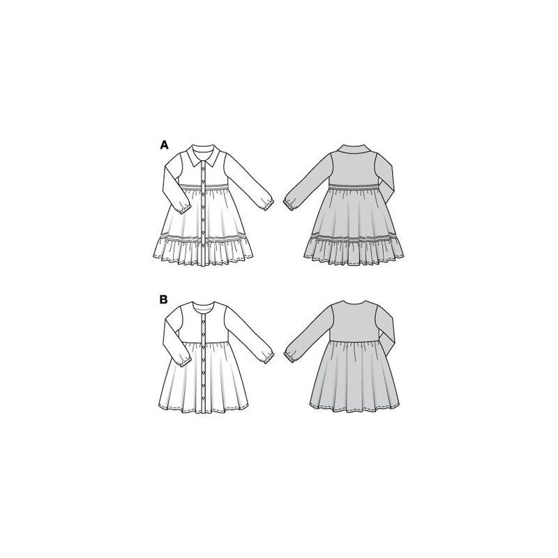 Patron Burda 9217 - Robe pour enfants