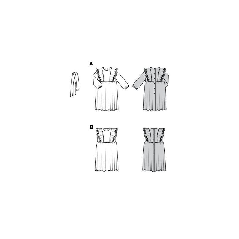 Patron Burda 9220 - Robe de fête pour enfants