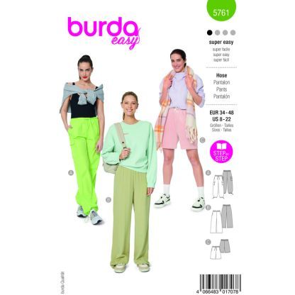Patron Burda 5761 - Pantalons polyvalents