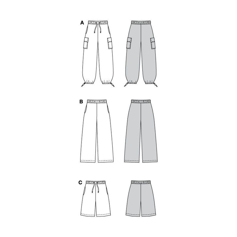 Patron Burda 5761 - Pantalons polyvalents