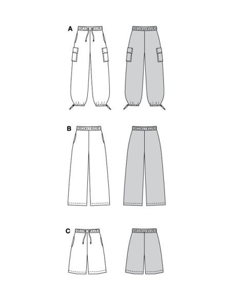 Patron Burda 5761 - Pantalons polyvalents
