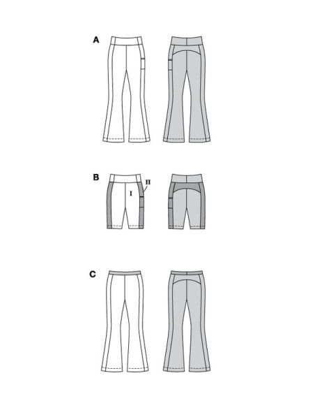 Patron Burda 5762 - Pantalons et shorts