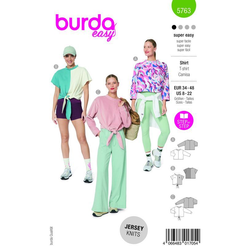 Patron Burda 5763 - Pantalons et shorts