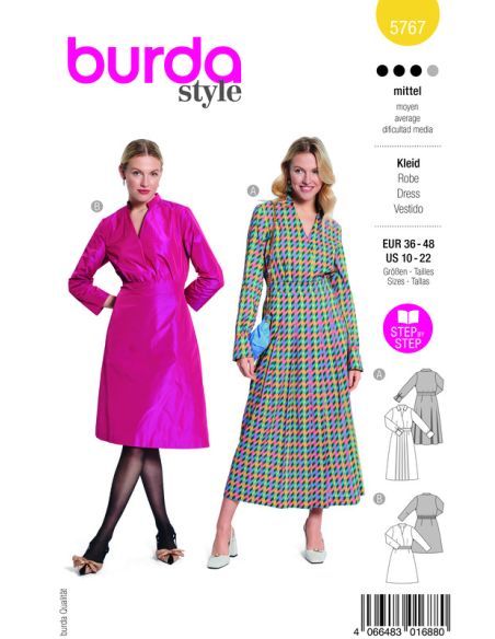 Patron Burda 5767 - Robes intemporelles