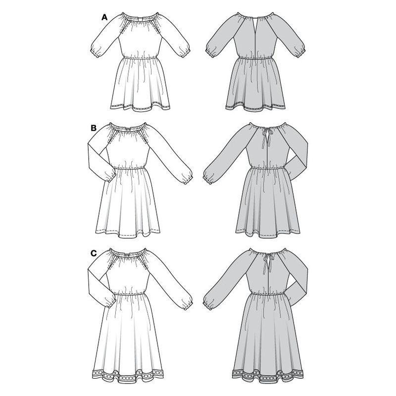 Patron Burda 5772 - Robes de fête ou décontractée