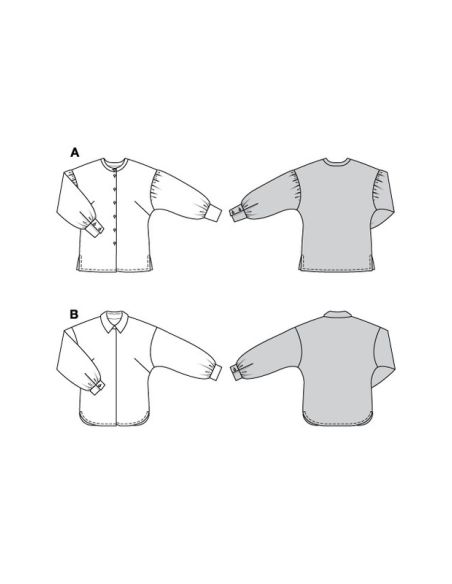 Patron Burda 5775 - Blouses