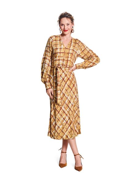 Patron Burda 5777 - Robe coupe en biais