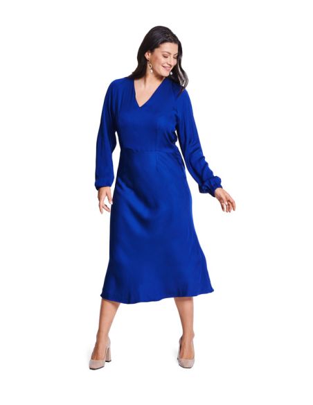 Patron Burda 5777 - Robe coupe en biais