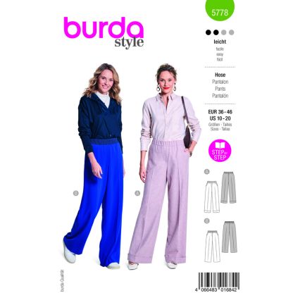 Patron Burda 5778 - Pantalon élégant et décontracté