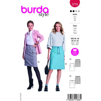 Patron Burda 5779 - Jupes crayon