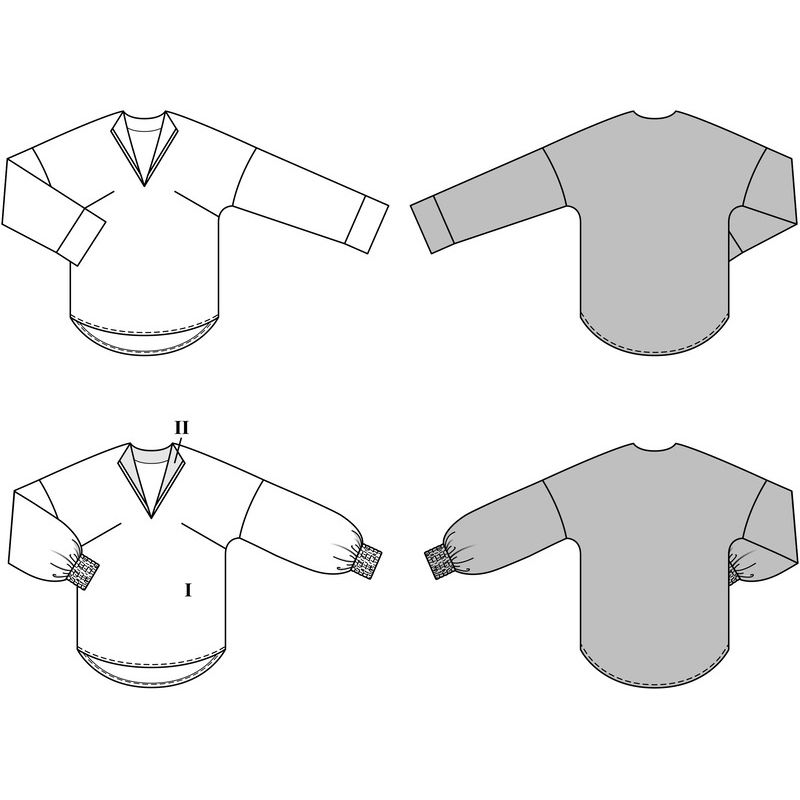 Patron Burda 5780 - Chemisier élégant