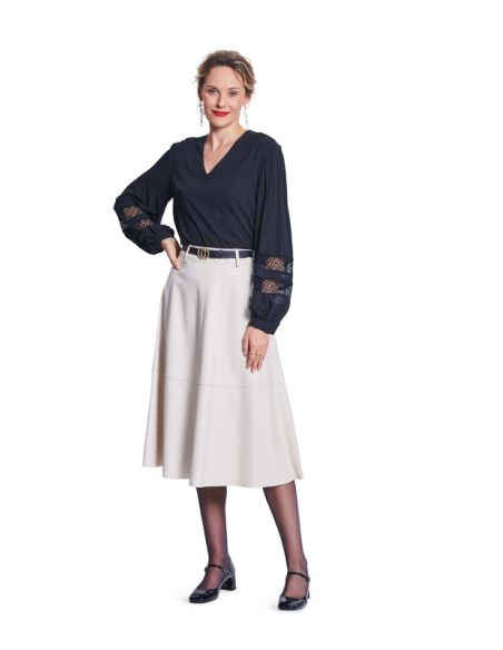 Patron Burda 5785 - Blouse inspiration couture