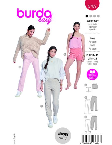 Patron Burda 5789 - Pantalon