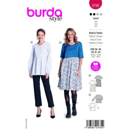 Patron Burda 5795 - Robe et tunique